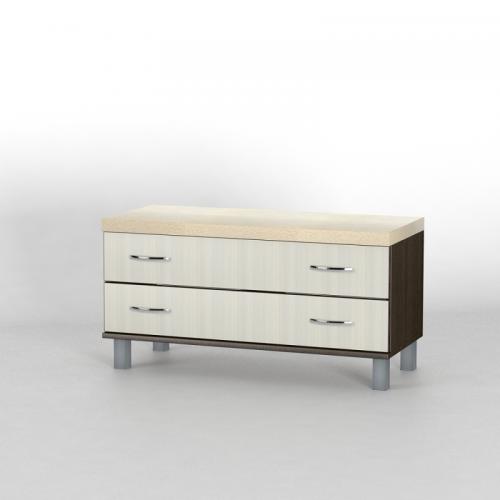 Комод приліжковий Тиса Мебель КП-114 Венге Дуб молочний 50x41x90 см