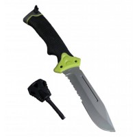 Туристичний ніж для виживання Gorillas BBQ 2-1253 25 см Чорний (KN1060) Туристичний ніж для виживання Gorillas BBQ 2-1253 25 см Чорний (KN1060)