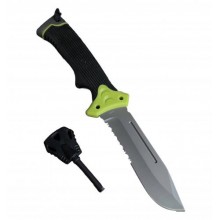 Туристичний ніж для виживання Gorillas BBQ 2-1253 25 см Чорний (KN1060)