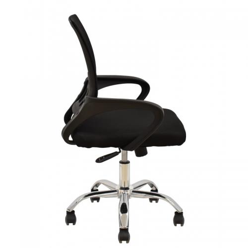 Крісло офісне Аррора SDM Синхромеханізм сітка тканина чорна Крісло офісне Аррора SDM Синхромеханізм сітка тканина чорна