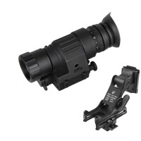 Повний комплект монокуляр нічного бачення ПНБ Nectronix CL27-0008 + базове кріплення на шолом Rhino mount