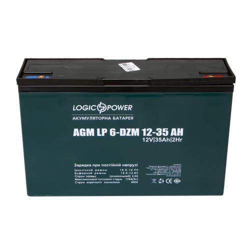 Тягова акумуляторна батарея AGM LogicPower LP 6-DZM-35 12V 35Ah в інтернет супермаркеті PbayMarket!