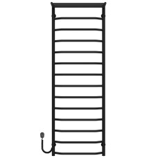 Рушникосушарка електрична Трапеція з полицею П15 500х1500 Deffi Чорний EF16 (C.TP.150.50.15.E.B.L.5)