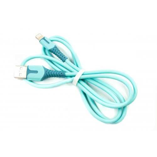 Кабель Dengos USB-Lightning 1м Blue (PLS-L-IND-SOFT-BLUE) в інтернет супермаркеті PbayMarket!