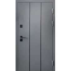 Двері вхідні вуличні терморозрив Милан Метал/МДФ Антрацит Ваш ВиД 860/960х2050х90 Ліве/Праве