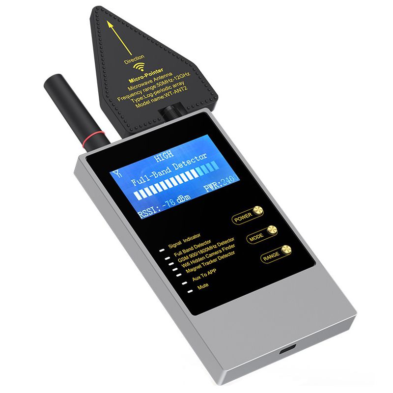 Професійний детектор жучків, прослушки, безпровідних камер, GPS трекерів - антижучок Nectronix WT-10