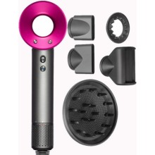 Фен стайлер для волосся Kemei 5 в 1 Supersonic Premium Magic Hair 1600 Вт 5 насадок Рожевий (HD07P)