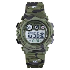 Дитячий спортивний годинник Skmei 1547 Kids Зелений камуфляж