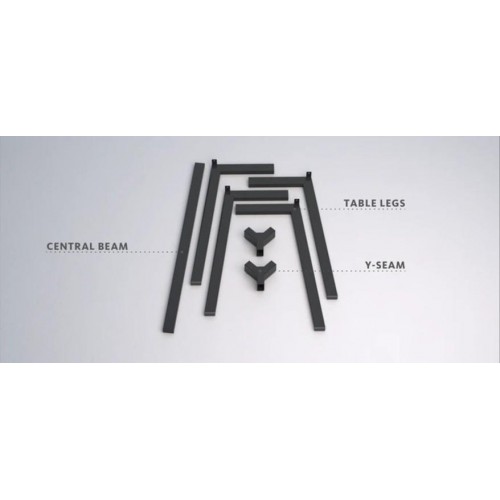Опора Richman для столу Jeans під стільниці 820-1400 мм Чорна