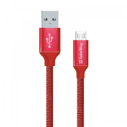 Кабель ColorWay USB-MicroUSB, 1м Red (CW-CBUM002-RD) в інтернет супермаркеті PbayMarket!