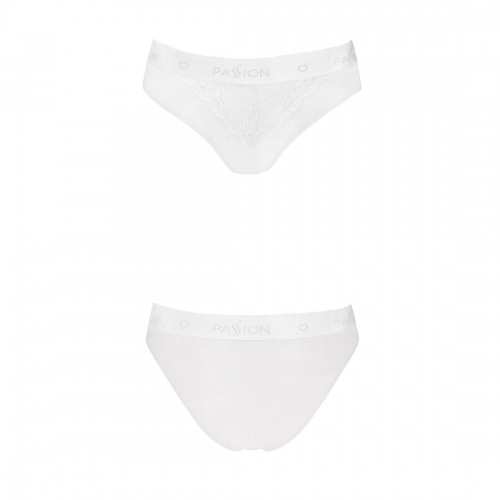 Трусики з широкою гумкою і мереживом Passion PS001 PANTIES white, size L в інтернет супермаркеті PbayMarket!