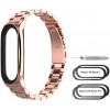 Ремінець MiJobs Metal Strap для Xiaomi Mi Band 3/4/5/6 Rose Gold