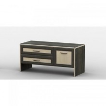 Тумба під телевізор Тиса Мебель ТВ-235 Венге Дуб молочний 44x45x90 см