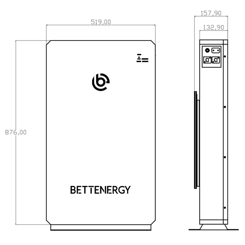 Комплект резервного живлення для квартири з інвертором 6 кВт та Lifepo4 акумулятором 10.2 кВт/год Growatt SPF 6000 ES Plus