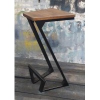 Барний стілець GoodsMetall у стилі ЛОФТ 750х300х300 мм Zeta Барний стілець GoodsMetall у стилі ЛОФТ 750х300х300 мм Zeta