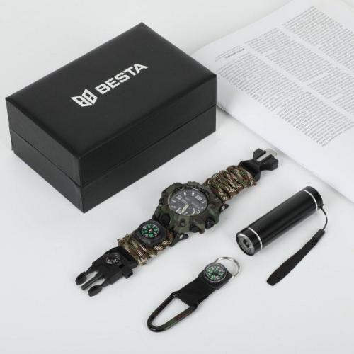 Годинник чоловічий наручний з компасом BESTA Box Military Light Камуфляж (2446957429) Годинник чоловічий наручний з компасом BESTA Box Military Light Камуфляж (2446957429)