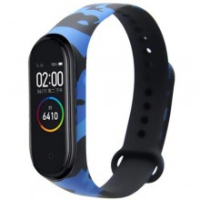 Ремінець Painted Strap для Xiaomi Mi Band 5/6 Blue Camo