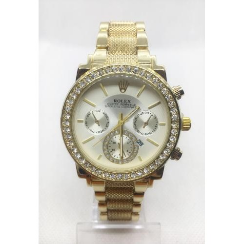 Наручний годинник жіночий Clockhouse Rolex Золотистий (IBW490YO)