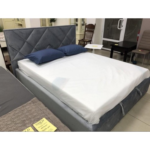 Ліжко BNB Dracar Premium 90 х 190 см Allure З додатковою металевою цільнозварною рамою Синій в інтернет супермаркеті PbayMarket!