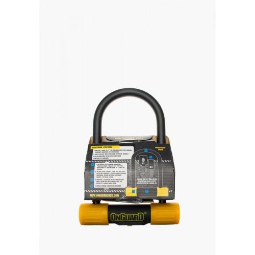 Велозамок Onguard U-lock 8013М BULLDOG Medium 90x175 Чорний з жовтим в інтернет супермаркеті PbayMarket!