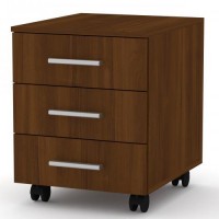 Комод на коліщатках Компаніт МП-3 Горіх екко 40х49х53 см Комод на коліщатках Компаніт МП-3 Горіх екко 40х49х53 см