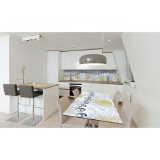 Наклейка вінілова на стіл Zatarga «Срібні намисто» 600х1200 мм Z180864st