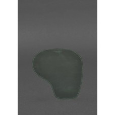 Килимок для мишки Грушка з натуральної шкіри зелений Crazy Horse BlankNote