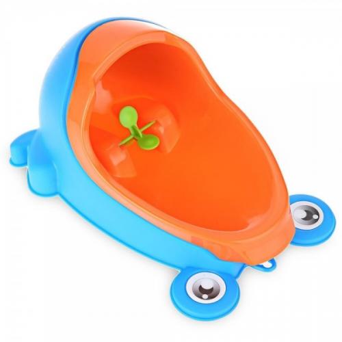 Дитячий пісуар Жаба Leluno LU1076 Блакитний з оранжевим Дитячий пісуар Жаба Leluno LU1076 Блакитний з оранжевим