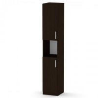Шафа книжкова Компаніт КШ-10 35х37х195 см Венге темний Шафа книжкова Компаніт КШ-10 35х37х195 см Венге темний