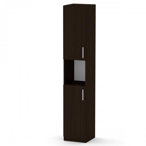 Шафа книжкова Компаніт КШ-10 35х37х195 см Венге темний Шафа книжкова Компаніт КШ-10 35х37х195 см Венге темний