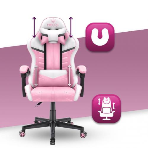 Комп'ютерне крісло Hell's Chair HC-1004 PINK Комп'ютерне крісло Hell's Chair HC-1004 PINK