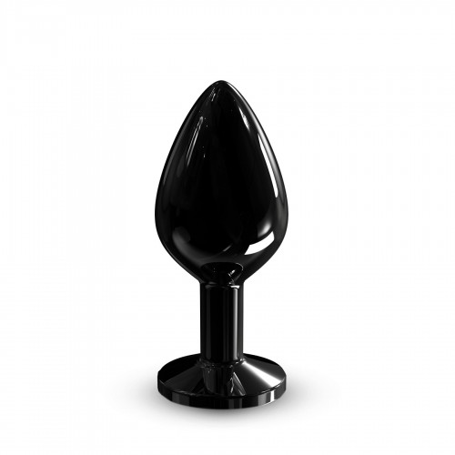 Металева анальна пробка з кристалом Dorcel Diamond Plug Black M в інтернет супермаркеті PbayMarket!