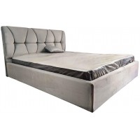 Ліжко двоспальне BNB Galant Premium 180 х 190 см Simple З додатковою металевою цільнозварною рамою Сірий