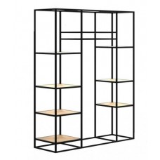 Стелаж для зберігання в стилі Loft NS-1716 2030x1600x500 мм Черный