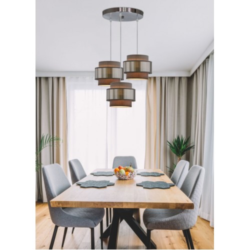 Люстра Candellux Hare 45x115 см Сріблястий (33-18496) Люстра Candellux Hare 45x115 см Сріблястий (33-18496)