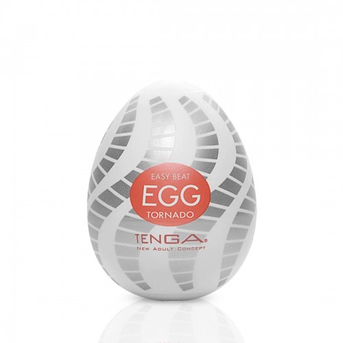 Мастурбатор-яйцо Tenga Egg Tornado со спирально-геометрическим рельефом в інтернет супермаркеті PbayMarket!