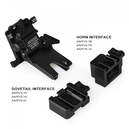 Кріплення No Brand для NVG c Horn та Dovetail інтерфейсами для PVS-7/14/15/18/21/31 Norotos CL24-0237 Чорний (2386808678)