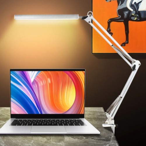 Настільна Led лампа на струбціні NC LED Forlock біла 10 Вт