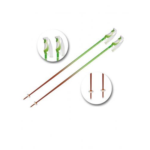 Палки гірськолижні Komperdell Rebellution 2 Ski Poles 120 см (18 мм) Green/Orange