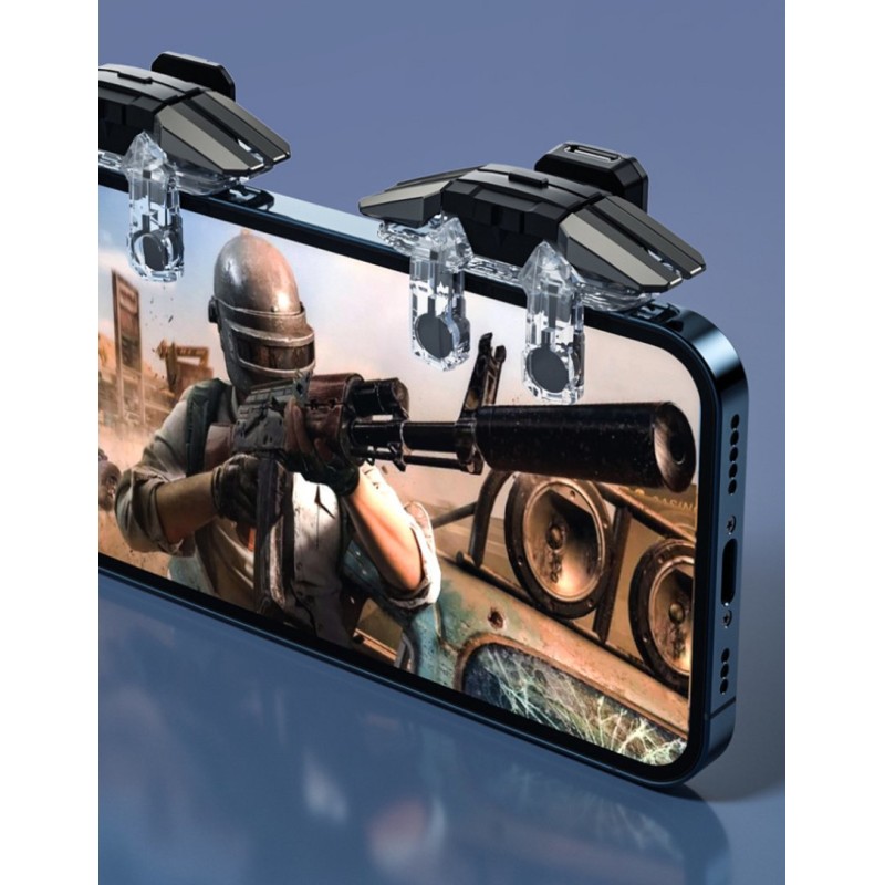 Геймпад тригер для смартфона Union JS 65 з Air Mapping макросом до 50 натискань для PUBG пабг COD Standoff 2 iOS Android