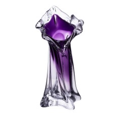 Ваза ручної роботи скляна YIWU Castillo 20 см Фіолетовий (HP-9-9)