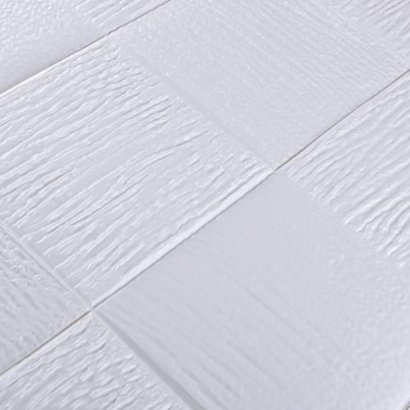 Самоклеюча 3D панель біле плетіння 3D Loft 700x700x5мм (3101-5)