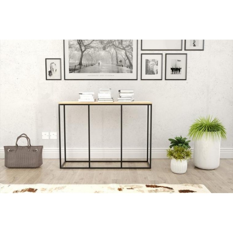 Консоль для дому в стилі Loft NS-366 830x1100x300 мм Черный