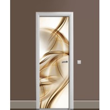 Наклейка на двері Zatarga «Шовковий лоск» 650х2000 мм вінілова 3Д наклейка декор самоклеюча