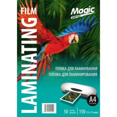 Плівка для ламінування Magic А4 глянець товщина 150 мкм 216х303 мм Прозорий 50 шт