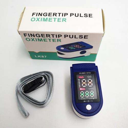 Пульсоксиметр Pulse Oximeter JZK LK87 на палець з монітором кисню в крові та пульсу Fingertip Pulse Oximeter LK87