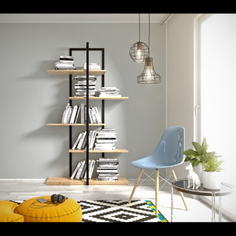 Стелаж для зберігання в стилі Loft NS-1717 1530x800x300 мм Черный