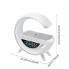 Настільна смарт лампа-нічник Light-Wireless Happy Light з колонкою бездротовою зарядкою та годинником (BT-3401)