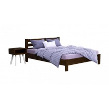 Ліжко дерев'яне Estella Рената Люкс 180х200 Темний горіх Масив 2Л2.5