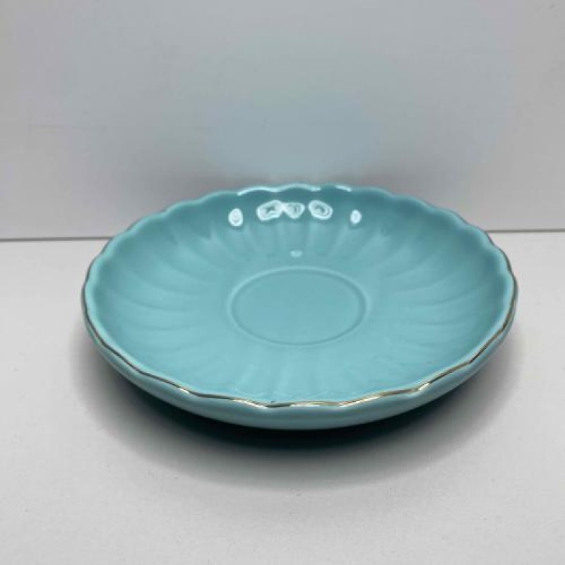 Блюдце порцелянове 15 см Stenson YG00932-B Blue